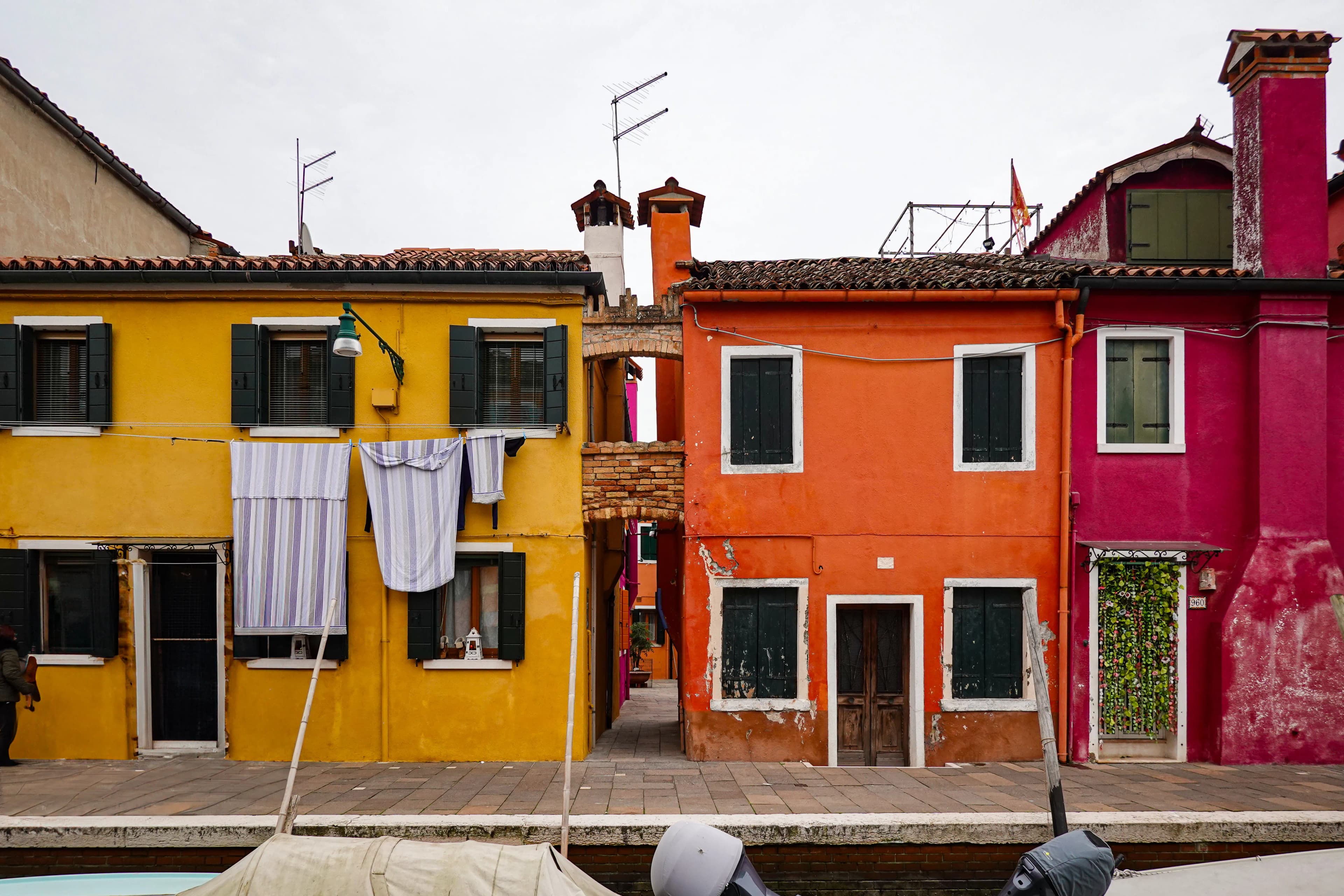 Maisons colorées de Burano à Venise