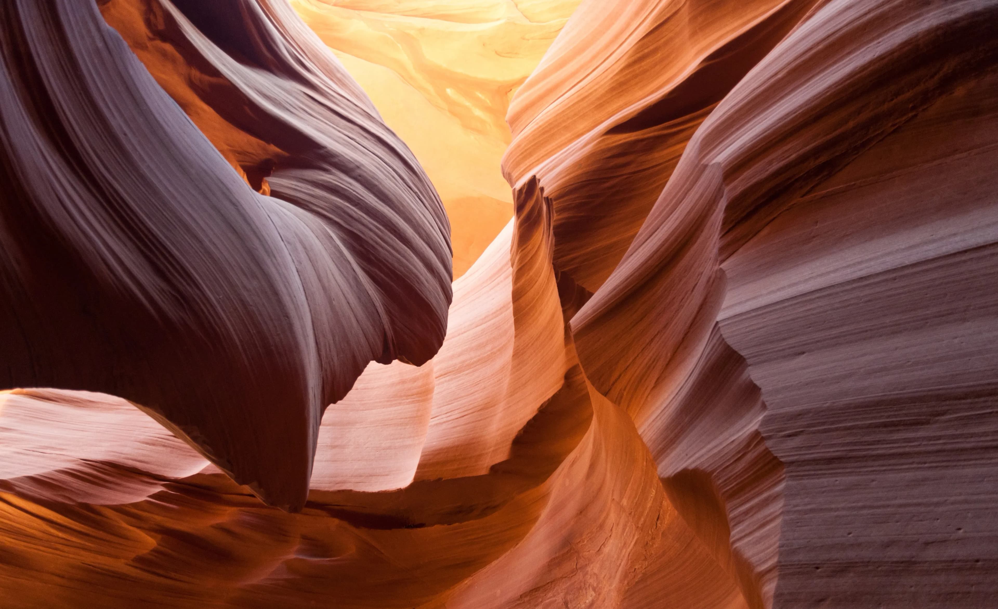 Formations rocheuses d’Antelope Canyon en Arizona